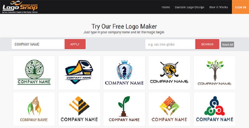 phần mềm thiết kế logo snap