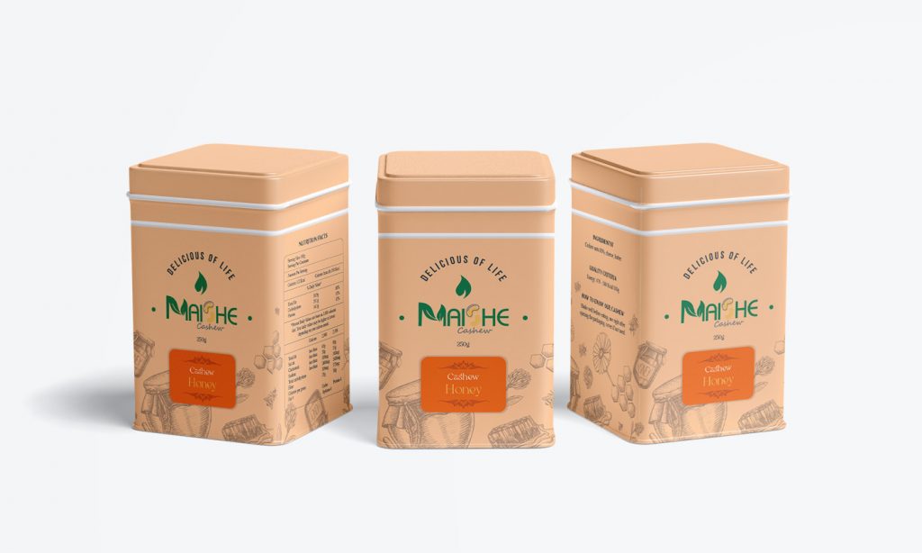 Thiết kế bao bì hạt điều bắt mắt, sang trọng Thiết kế bao bì hạt điều bắt mắt, sang trọng