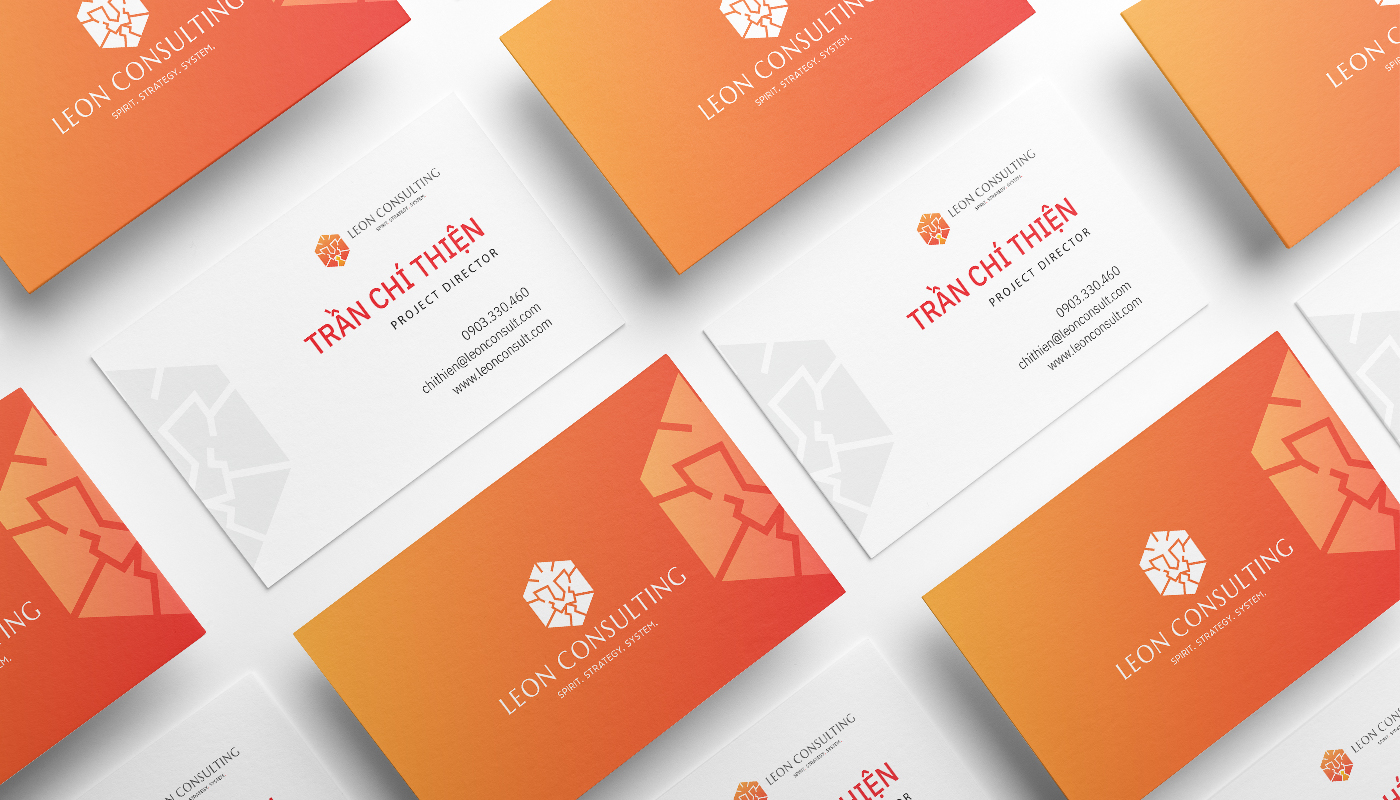Thiết kế namecard Leon Consulting