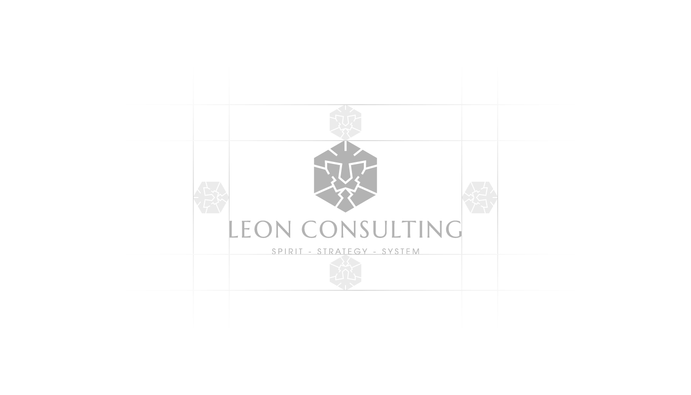 Tỉ lệ kích thước trong Logo Leon Consulting 