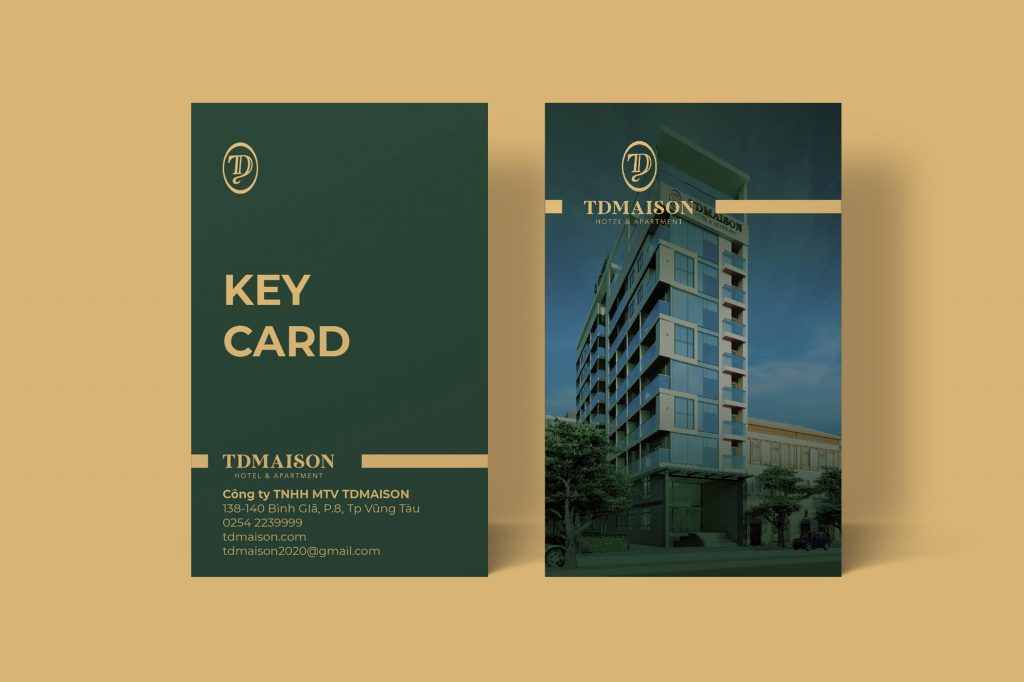 Thiết kế thẻ phòng khách sạn TD Maison