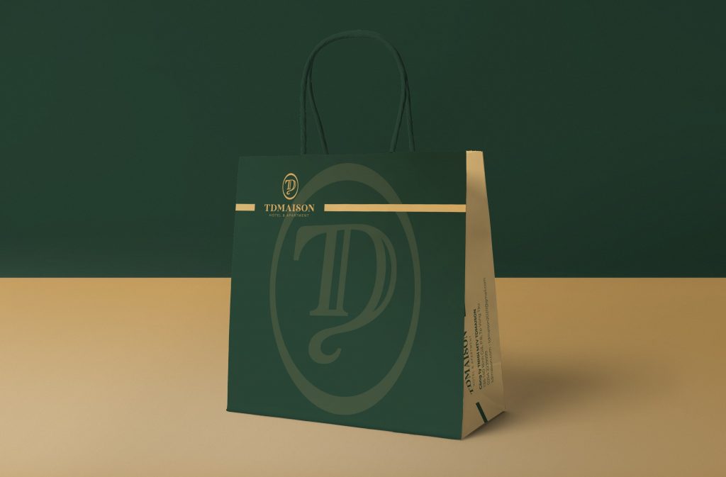 Thiết kế túi giấy khách sạn TD Maison