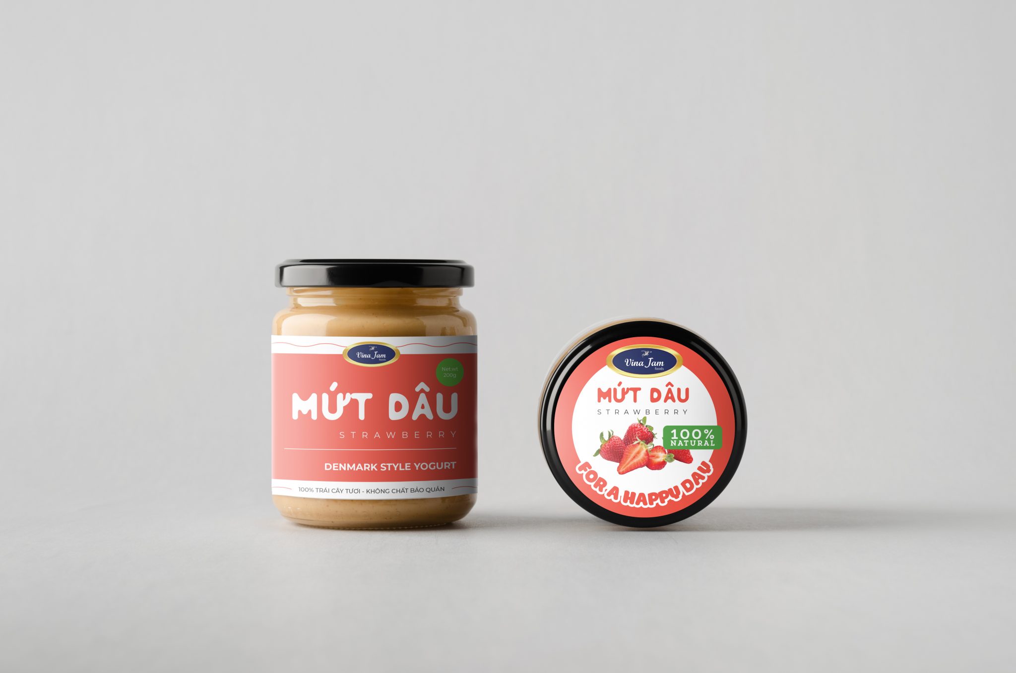 Thiết kế nhãn dán lọ mứt trái cây Thiết kế nhãn dán lọ mứt trái cây