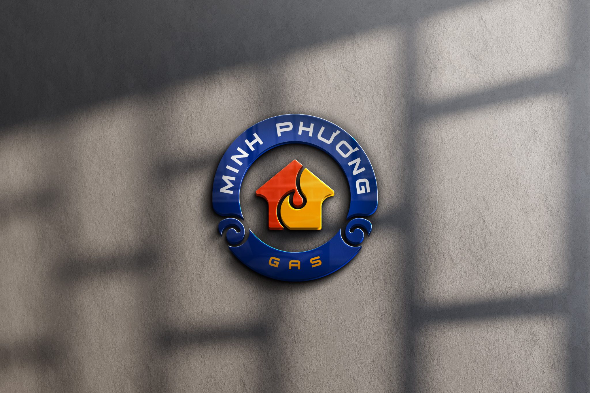 Thiết kế logo gas Minh Phương 