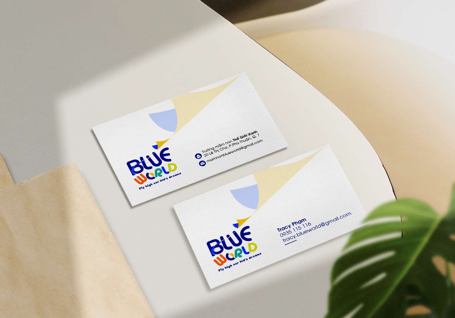 Thiết kế namecard Blue World